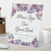 パープルピンクフローラゲストハウス 台座サイン (インサイチュ)