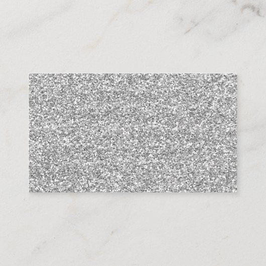 パープルピンクフローラシルバーグリッター エンクロージャーカード (裏面)