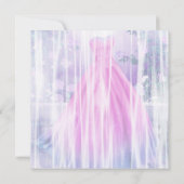 パープルピンクフローラプリンセスキンセアニラ 招待状 (裏面)