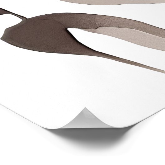 パープルピンクフローラ結婚のウェルカムポスター ポスター (角)