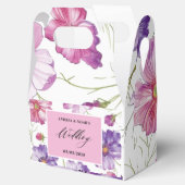 パープルピンクフローラ結婚ズ フェイバーボックス (オープン)