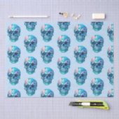 パープルピンクブルースカルライトブルーハロウィーン 薄葉紙 (クラフト)