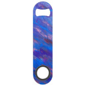 パープルピンクブルーステンレス鋼ボトルオープナー スピード栓抜き (裏面)