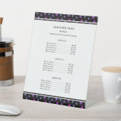 パープルピンクブループロフェッショナルペットサロンサービス 台座サイン (インサイチュ)