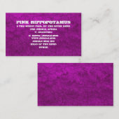 パープルピンクマッドカスタマイズ-  名刺 (正面/裏面)