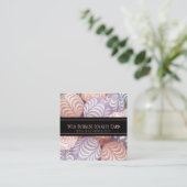 パープルピンクマーブルジェネリックビジネスロイヤリティパンチ 予約カード (スタンド正面)