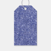 パープルピンクユニコーングリッタースパークル ギフトタグ (裏面)