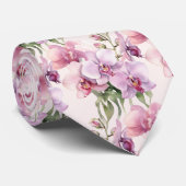 パープルピンクラベンダーパステルオーキズ ネクタイ (ロール)