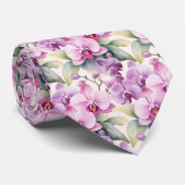 パープルピンクラベンダーレインボーパステルオーキンス ネクタイ (ロール)