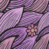 パープルピンクレトロかわいいデイジーフローラルパターガーリーン 壁紙 (縫い目)