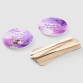 パープルピンクローズアルコール庭園の結婚式 ハンドファン (組立なし)