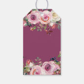 パープルピンクローズフローラ80誕生日有難う ギフトタグ (裏面)