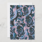 パープルピンクローゼス卒業パーティー招待状 招待状 (裏面)