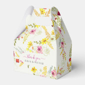 パープルピンクワイルドオーキッドフラワーズリース結婚ズ フェイバーボックス (裏面サイド)