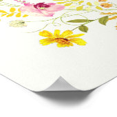 パープルピンクワイルドオーキッドフラワーズリース結婚ズ ポスター (角)