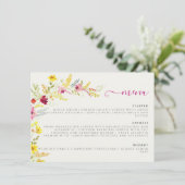 パープルピンクワイルドオーキッドフラワーズリース結婚ズ メニュー (スタンド正面)