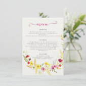 パープルピンクワイルドオーキッドフラワーズリース結婚ズ メニュー (スタンド正面)