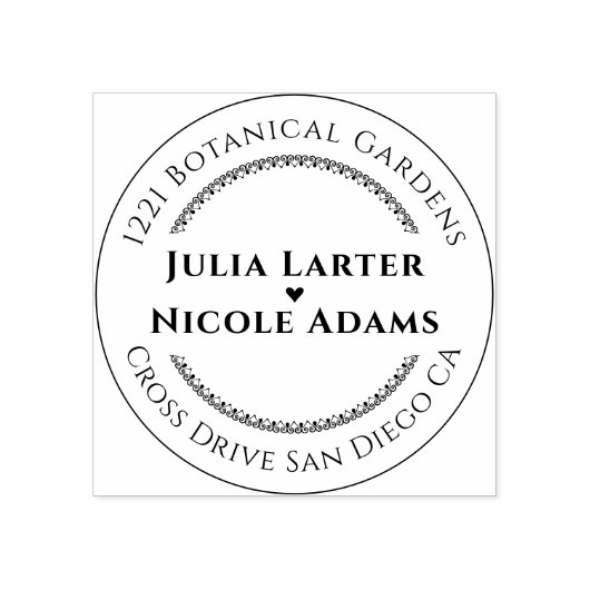 パープルピンクワイルドオーキッドフラワーズリース結婚ズ ラバースタンプ (インプリント)