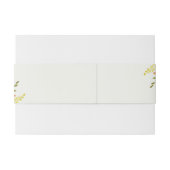 パープルピンクワイルドオーキッドフラワーズリース結婚ズ 招待状ベリーバンド (裏面例)