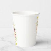 パープルピンクワイルドオーキッドフラワーズリース結婚ズ 紙コップ (右)