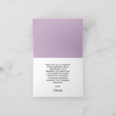 パープルピンクワイルドフラワーズ90誕生日ありがとうございました サンキューカード (内部)