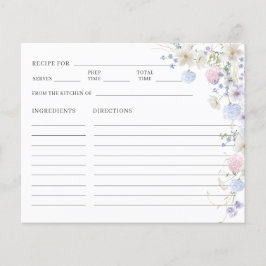 パープルピンクワイルドフラワーブライダルシャワーレシピ