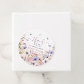 パープルピンクワイルドフラワー蝶ベビーイン開花 フェイバータグ (インサイチュ)