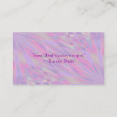 パープルピンク作家名刺 名刺 (裏面)