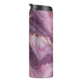パープルピンク大理石グリッターフロー タンブラー (回転右)