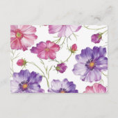 パープルピンク手書きアコモデーション エンクロージャーカード (裏面)