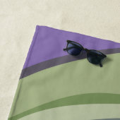 パープルピンク抽象芸術 パーソナライズされた ビーチタオル (インサイチュ)