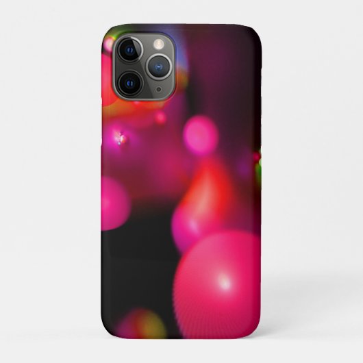 パープルピンク明るい赤紫色オレンジ量子バブル Case-Mate iPhoneケース (裏)