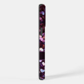 パープルピンク王室の金ゴールドハートモノグラム iPhoneケース (右側面)