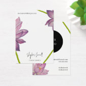 パープルピンク緑フローライヤリングディスプレイカード (デスク)