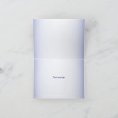 パープルピンク薄紫パンジーフローラエレガントな結婚式 サンキューカード (内部)