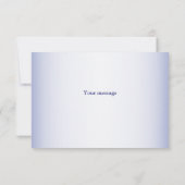 パープルピンク薄紫パンジー結婚フローラ サンキューカード (裏面)