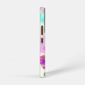 パープルピンク蝶サムスンギャラクシーケース SAMSUNG GALAXYケース (右側面)