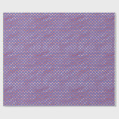 パープルピンク赤いハート グラデーション ラッピングペーパー (フラット)