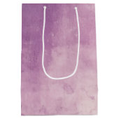パープルピンク赤面テクスチャ ミディアムペーパーバッグ (裏面)