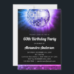 パープルピンク60th誕生日パーティー70sディスコボール 招待状<br><div class="desc">ピンクと紫の60歳の祝誕生日パーティーの招待では、グルーヴとスタイルの準備をしなさい！この招待は60番目の誕生祝いモダンのための完璧な選択で鮮やか、特にあなたはもし、70年代の魔法を再現するためのディスコのボールをテーマにしたパーティーを計画する。印象的なピンクと紫の配色は、活気のあるエネルギッシュなイベントのトーンを設定する。ディスコのおもしろいグラフィックは、懐かしさとパーティーのtouchを追加澄んし、踊り、笑い、そして良い時間のすべてについてのあなたのデータを作る。私たちの招待は更にカスタマイズでき、私たちの才能あるデザイナーは要求に応じてマッチング製品を作成することができる。あなたはレトロなダンスパーティーを計画するか、より多くの集コンテンポラリー会を計画するかにかかわらず、この招待は、人生と愛の60年の記憶に残るお祝いのための気分を設定する。ディスコのボールを回し、音楽を楽しませよう遊 – あなたの60歳の誕生日のbashは思い出に忘れられないグルーヴな夜になるだろう。</div>