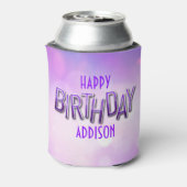 パープルピンク《写真》ぼけ味誕生日 缶クーラー (缶裏面)