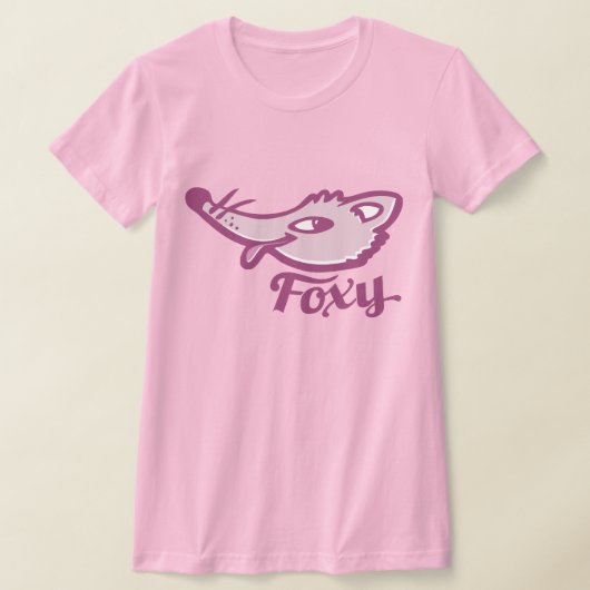 パープルピンクfoxy foxレディースtシャツ tシャツ (レイダウン)