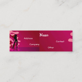 パープルピンクIのダンサー スキニー名刺