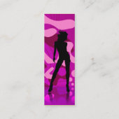 パープルピンクIのダンサー スキニー名刺 (裏面)
