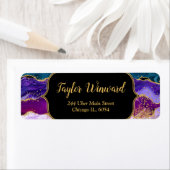 パープルピーコックアゲート ラベル (インサイチュ)