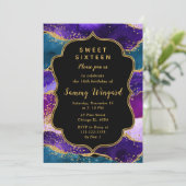 パープルピーコックアゲートSweet sixteen 招待状 (スタンド正面)
