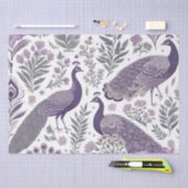パープルピーコックトワール抱き枕 薄葉紙 (クラフト)