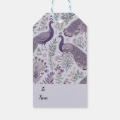 パープルピーコックトワール ギフトタグ (裏面)