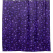 パープルピーコックパラダイス シャワーカーテン (正面)