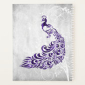 パープルピーコックパーソナライズされたプランナー プランナー手帳 (裏面)